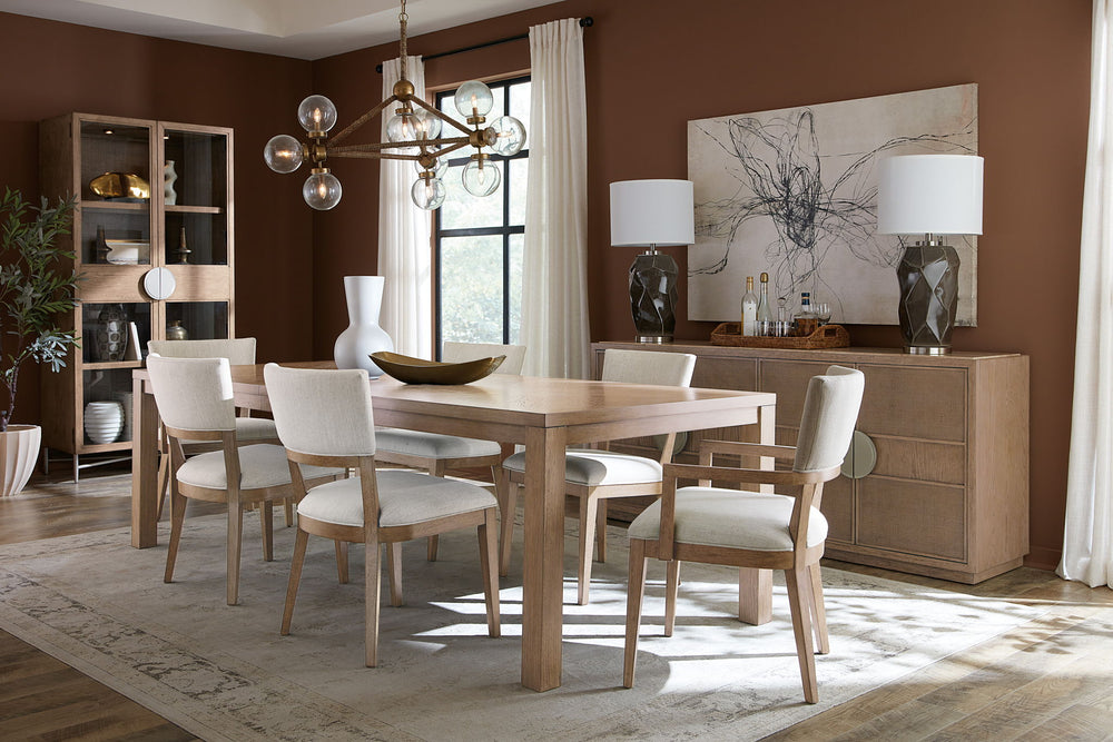 Sonnet - Dining Credenza - Dark Gray / Light Brown