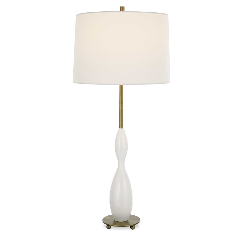 Annora - Glossy Table Lamp - White
