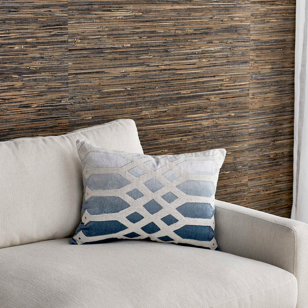 Lattice - Pillow - Blue / White