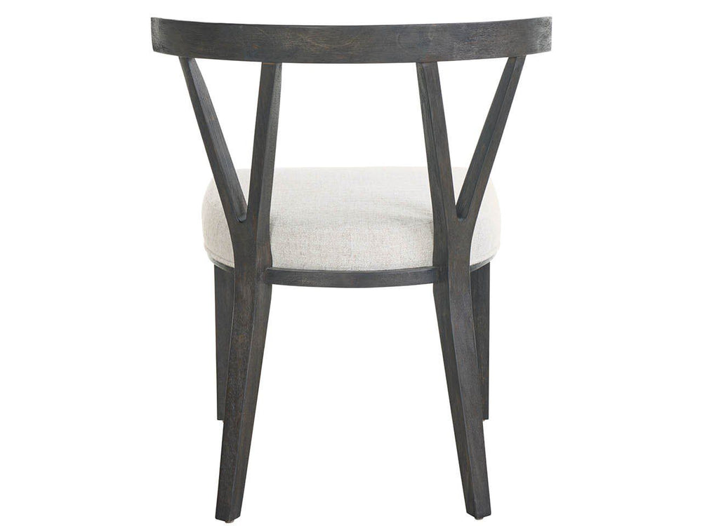 Dwell - Basalt Side Chair (Set of 2) - Dark Gray / White