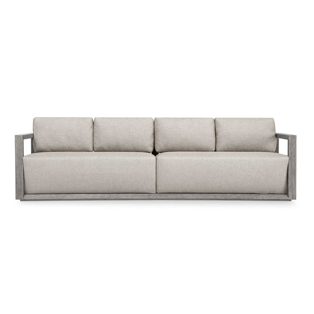 Remsen - Outdoor Large Sofa - Weathered Gray / Dove
