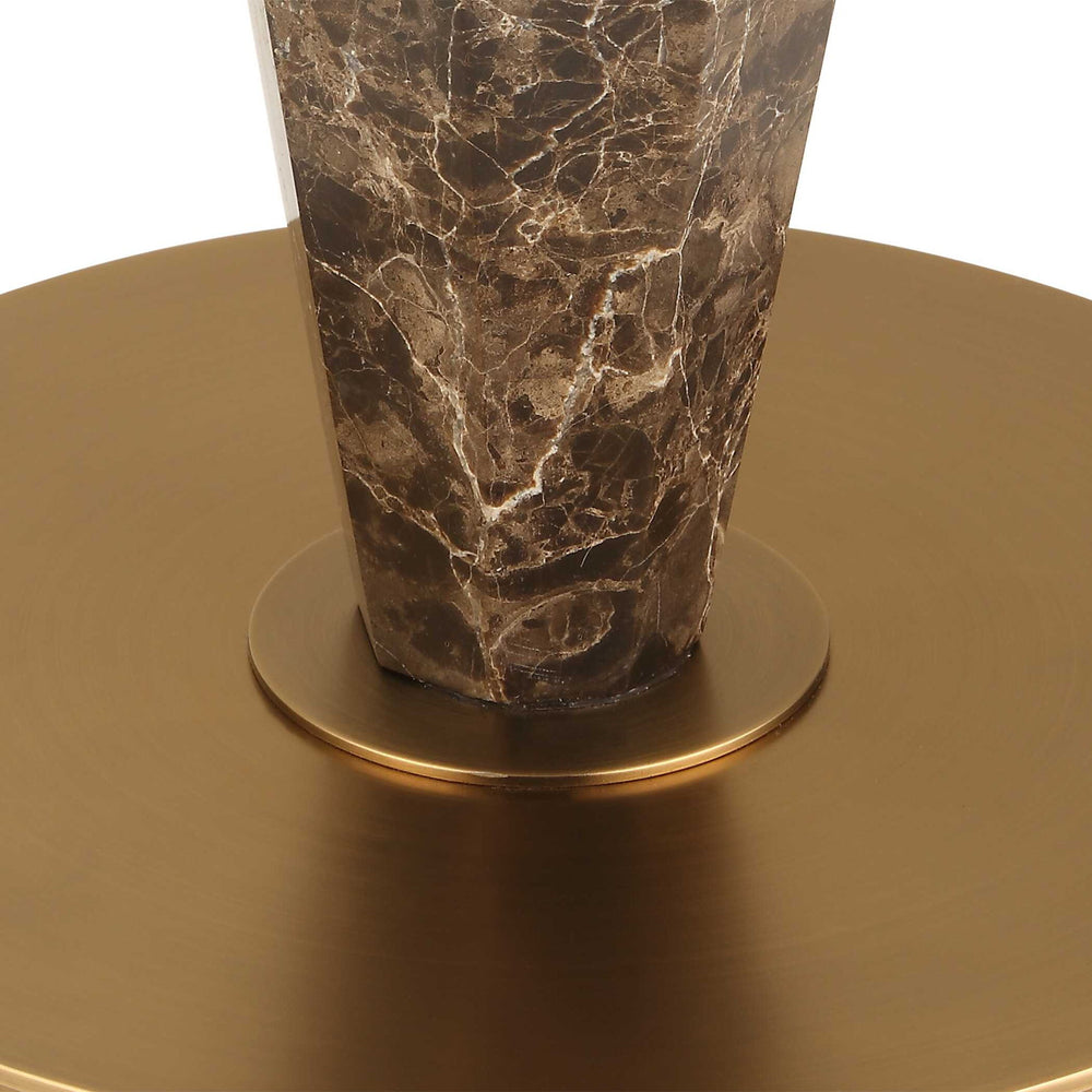 Tyree - Marble Floor Lamp - Brown