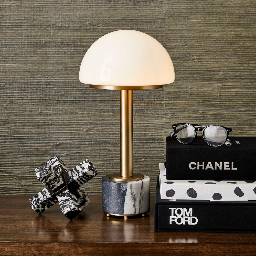 Mushroom - Mini Lamp - Panda Marble