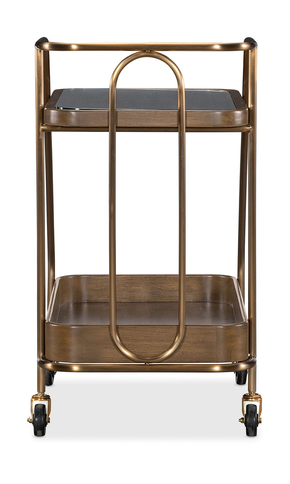 Commerce And Market - Walnut Wine and Bar Cart - Light Caramel