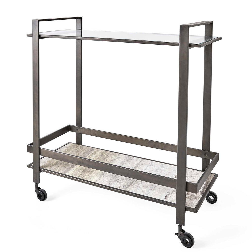 Roll Along - Bar Cart - Brass