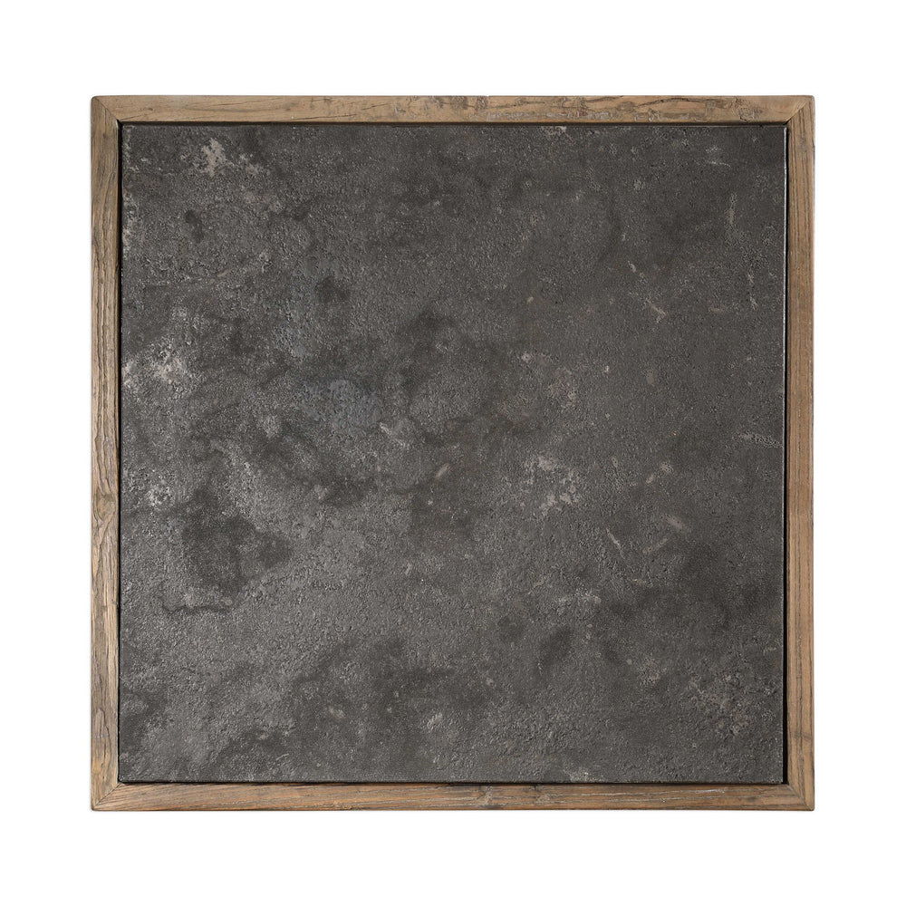 Malia - End Table - Gray / Woodtone
