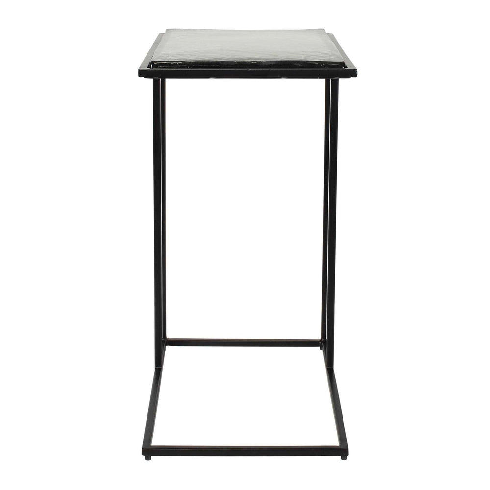 Mateo - Glass Top Accent Table - Black