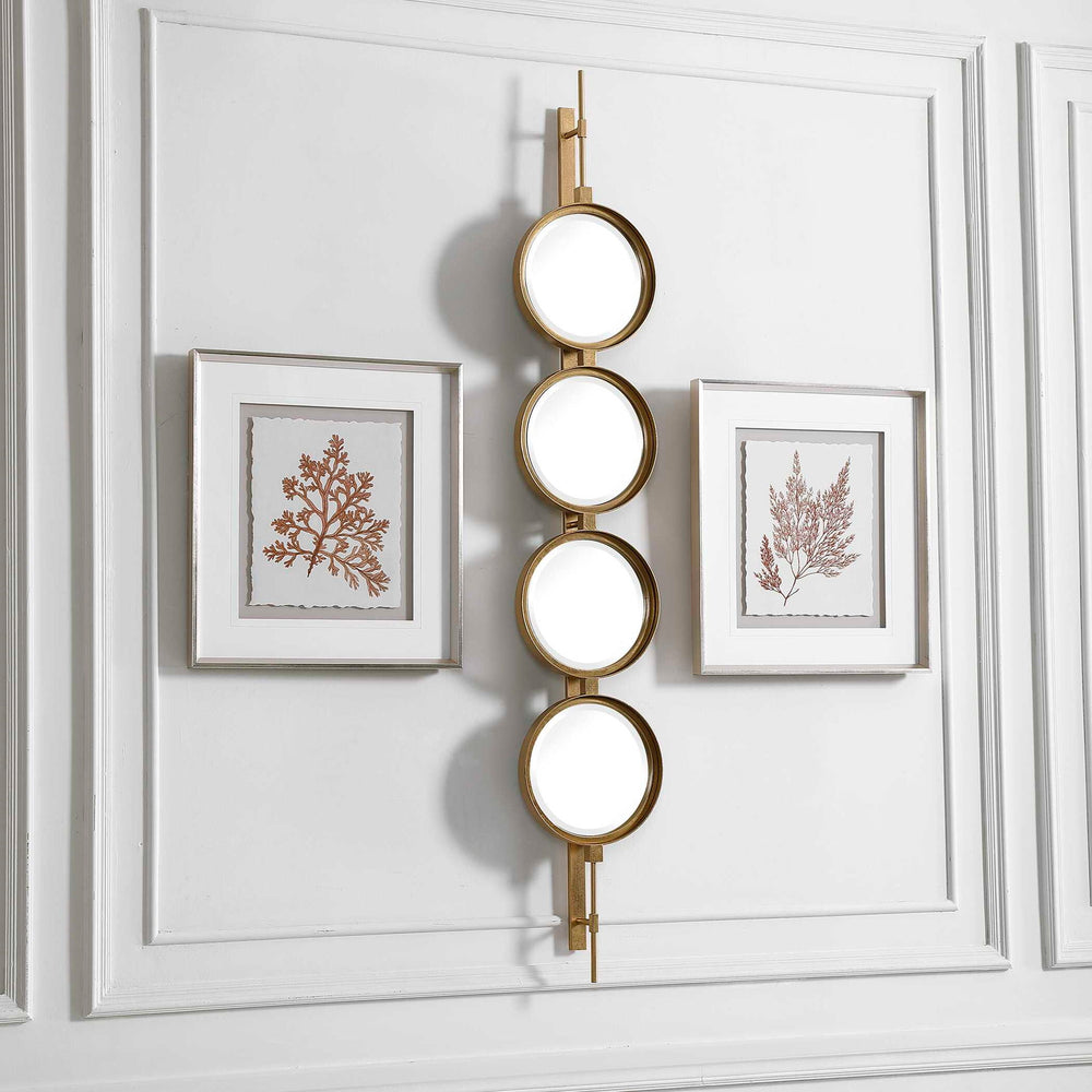 Button - Mirror - Gold
