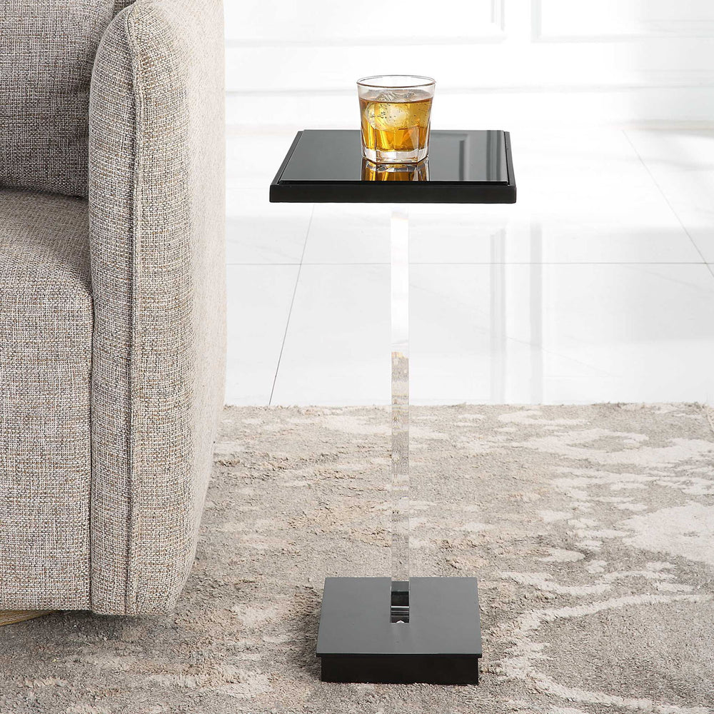 Angle - Contemporary Accent Table - Black