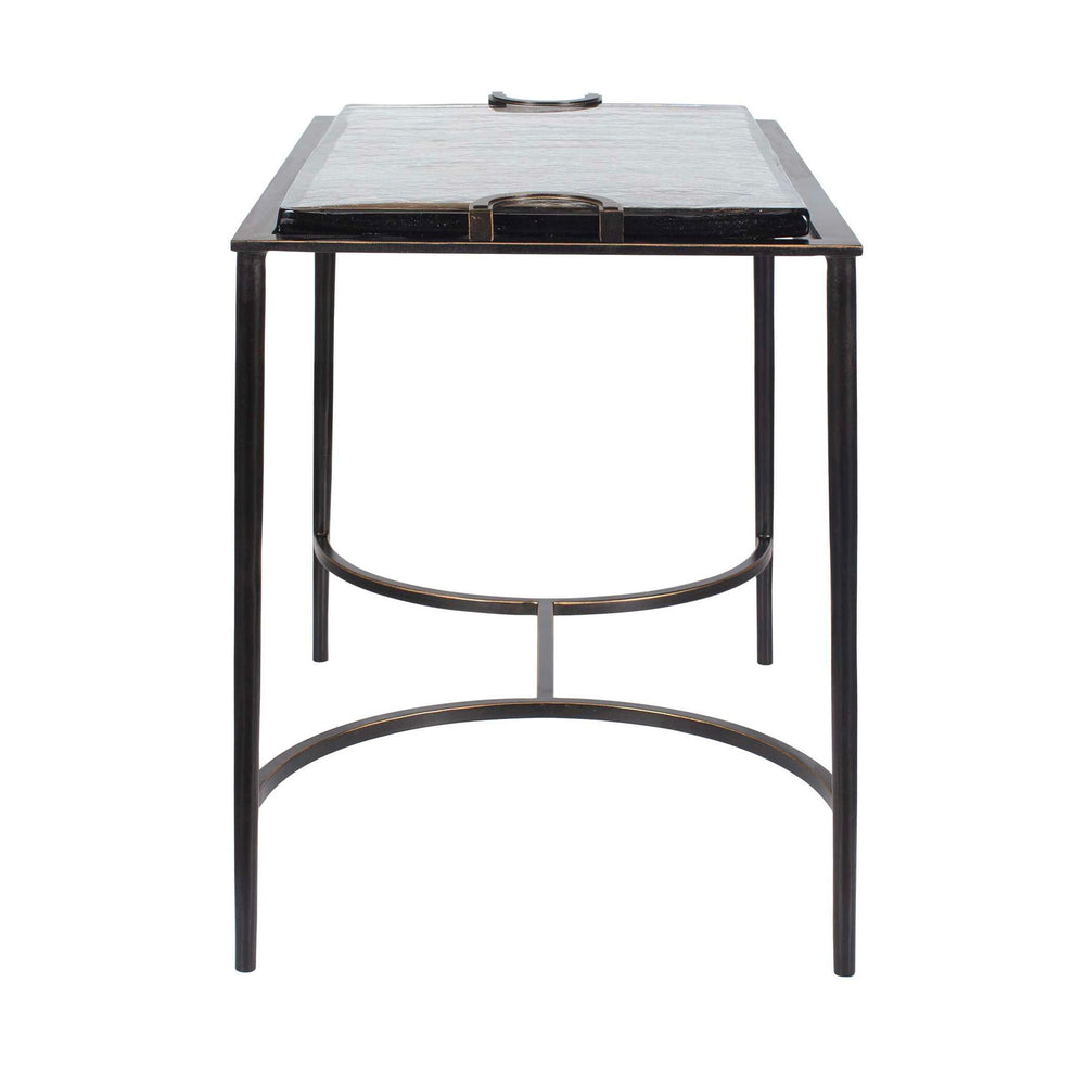Eisen - Textured Glass Accent Table - Bronze