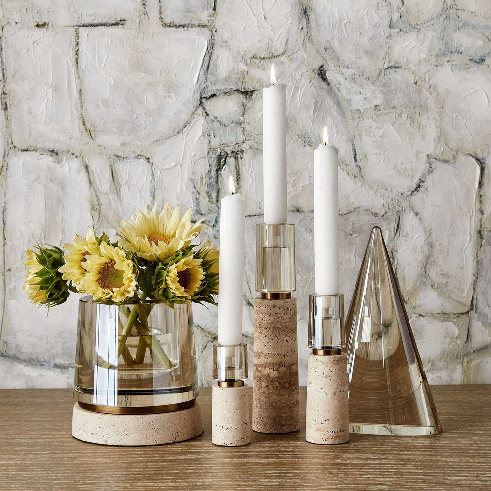 Optic - Candleholder/Vase - Brown