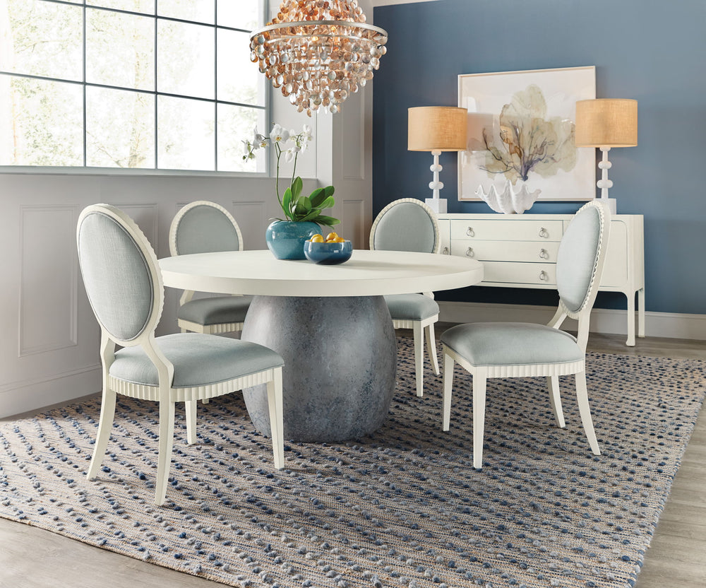 Serenity - Martinique Side Chair (Set of 2) - White / Light Gray