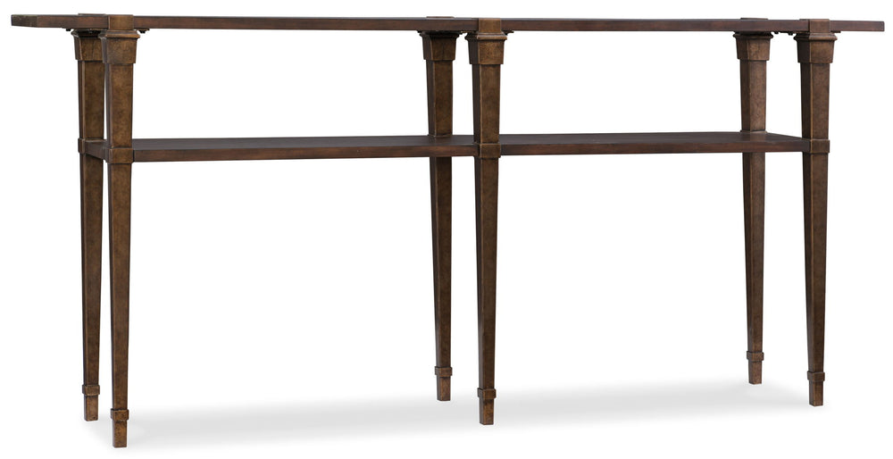 Commerce And Market - Skinny Console Table - Dark Brown