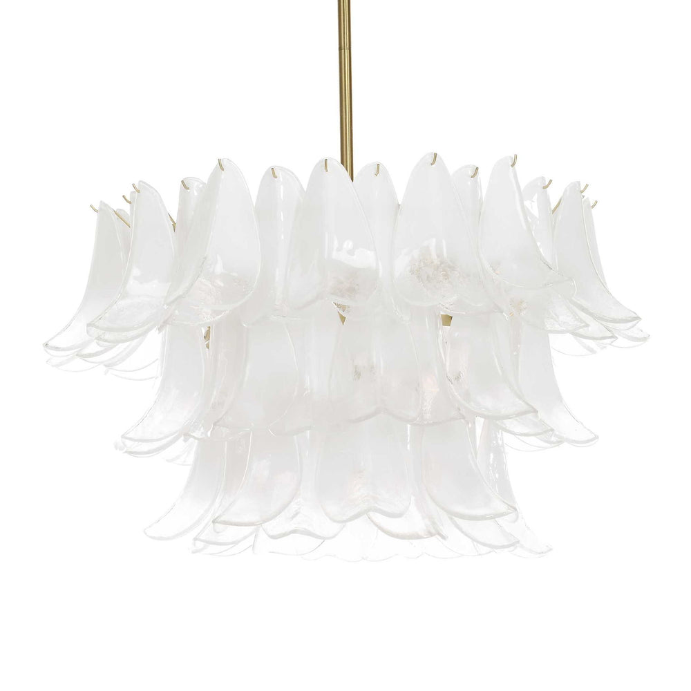 White Lotus - 10 Light Pendant - Brass