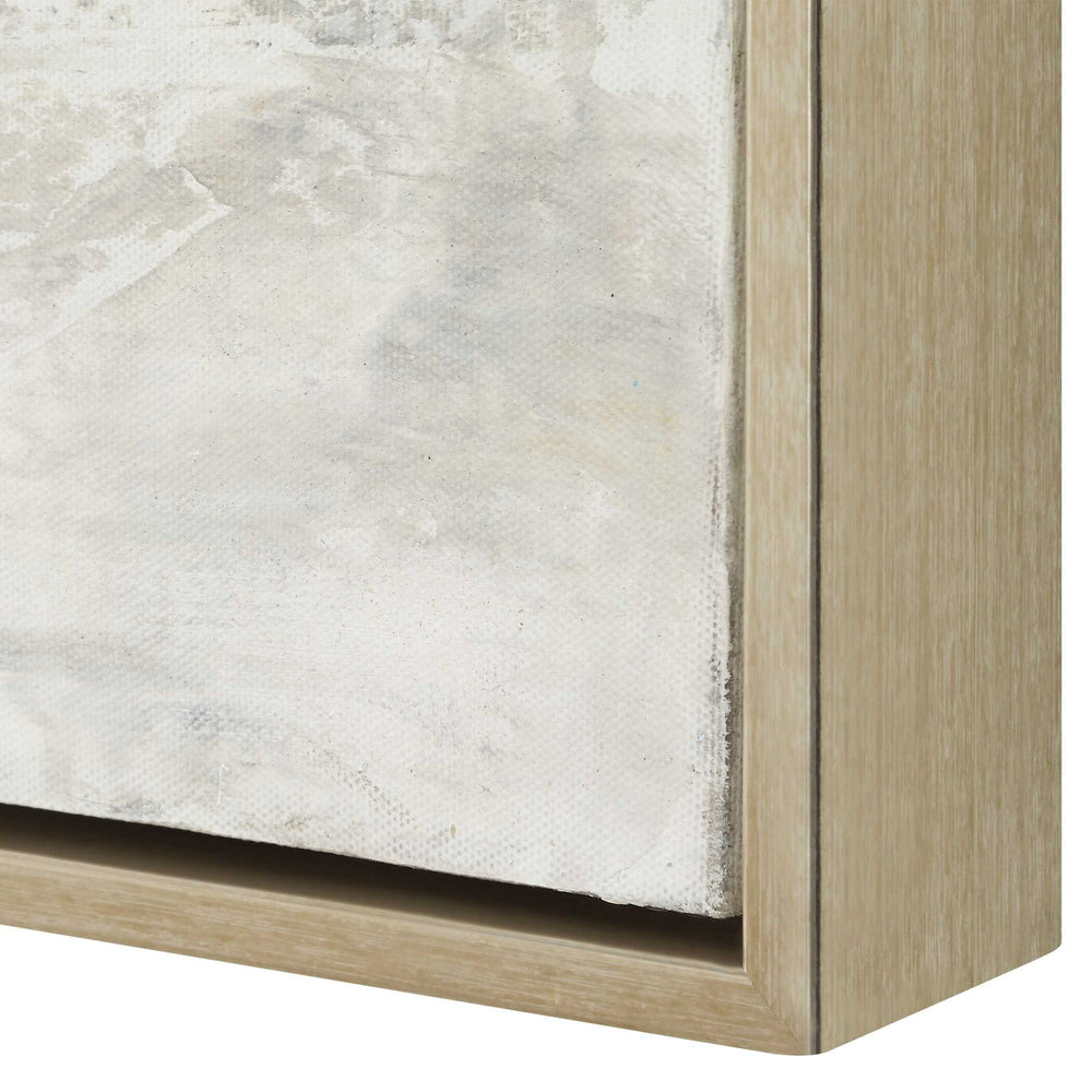 Hours In Silence - Abstract Art - Black / Brown / Gray / White / Woodtone