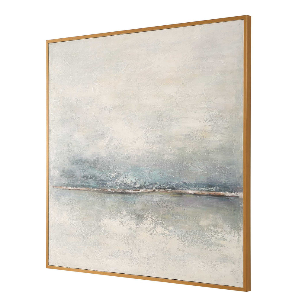 Foggy Morning - Abstract Art - Light Brown