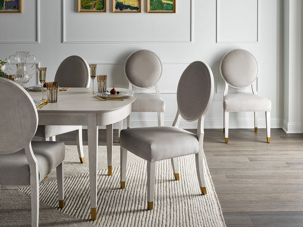 Love. Joy. Bliss.-Miranda Kerr Home - Love Joy Bliss Oval Side Chair (Set of 2) - White