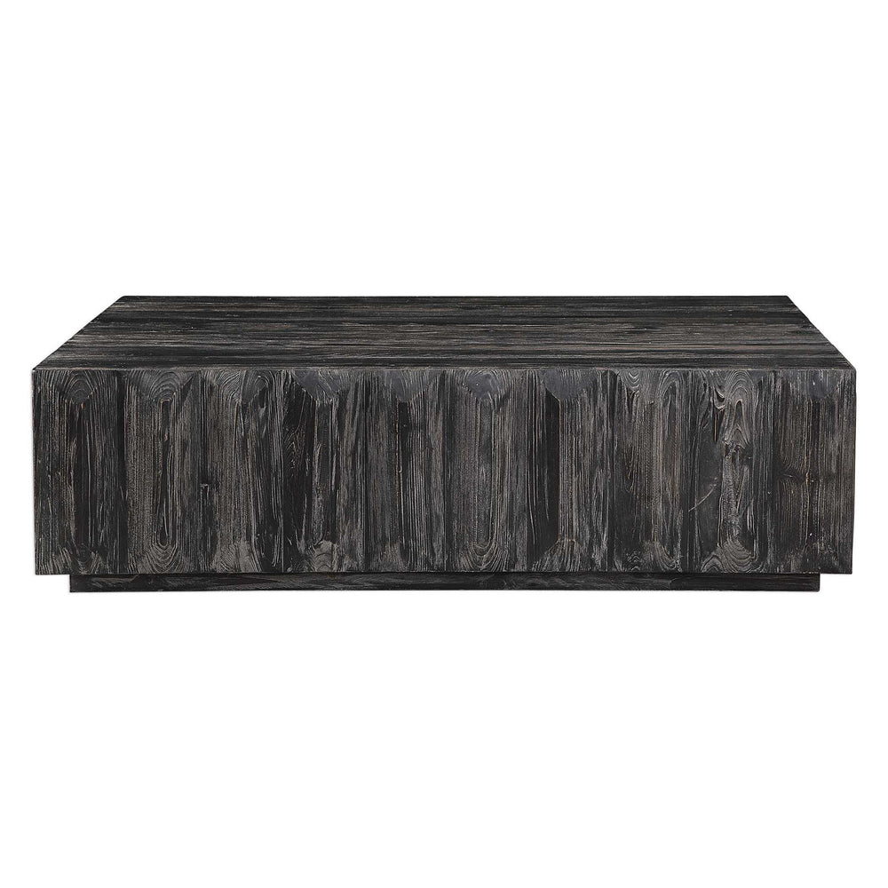 Barlas - Coffee Table - Black / Woodtone
