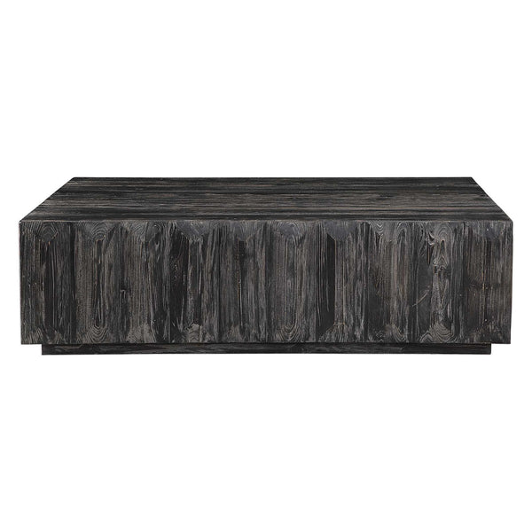 Barlas - Coffee Table - Black / Woodtone