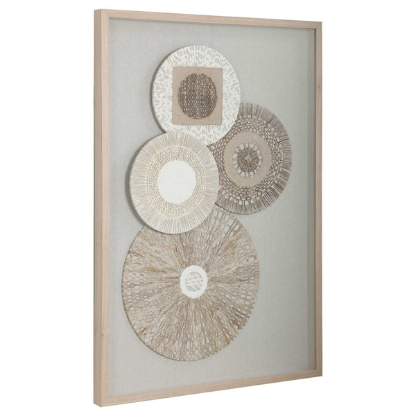 Braided Cirque - Shadow Box - Brown / White / Woodtone