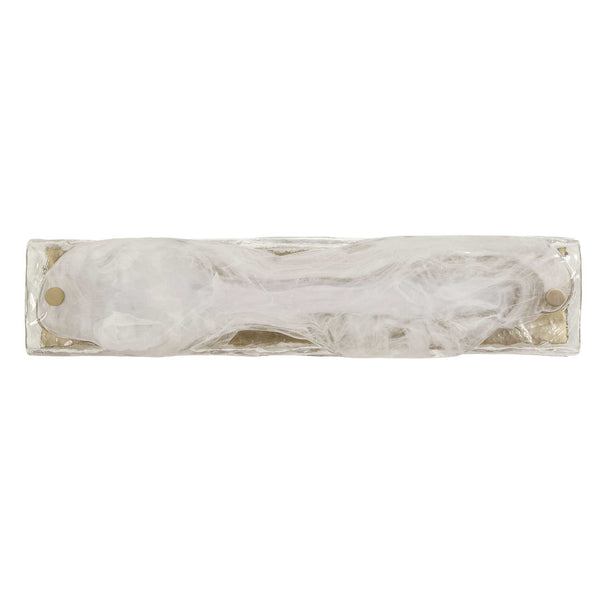 Taffy - 1 Light LED Swirl Glass Sconce - White