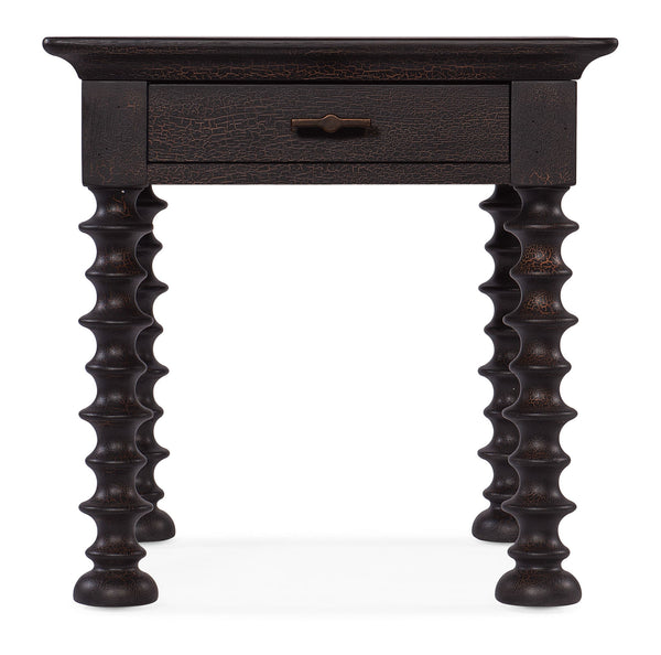 Big Sky - Turned Leg End Table - Black