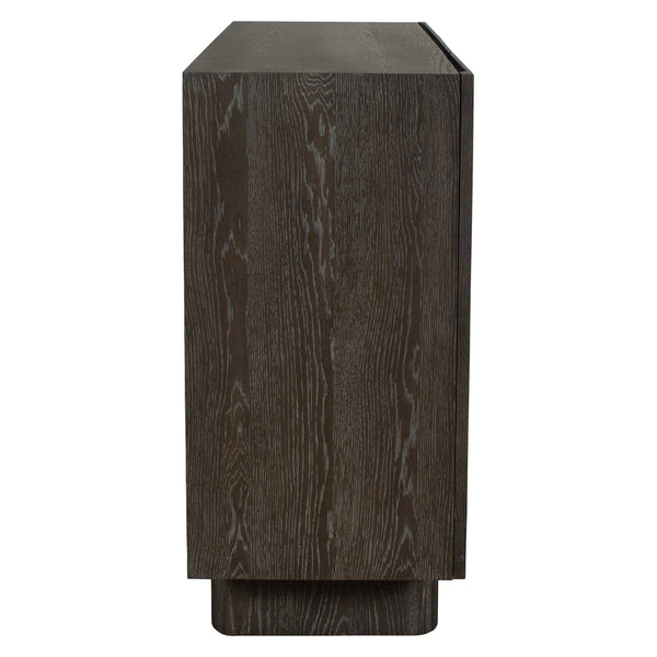 Phineas - 3 Door Modern Cabinet - Woodtone