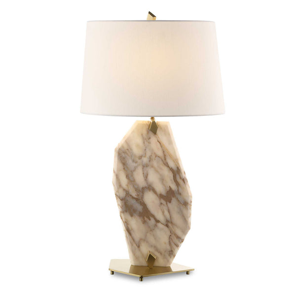 Pentagonal - Table Lamp - Gold / White