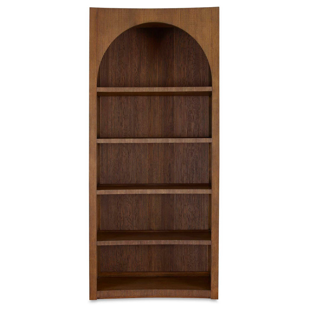 High Light - Lighted Bookcase - Woodtone
