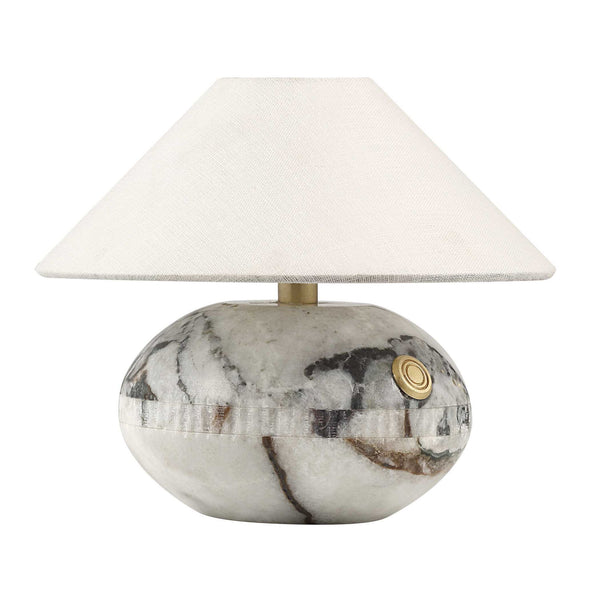 Curling - Stone Rechargeable Mini Lamp - White / Black