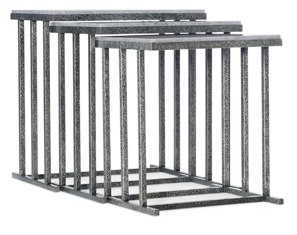 Melange - Bianca Nesting Tables - Pearl Silver