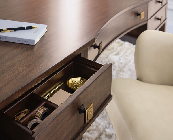 Home Office - Diplomat Writing Desk - Dark Brown