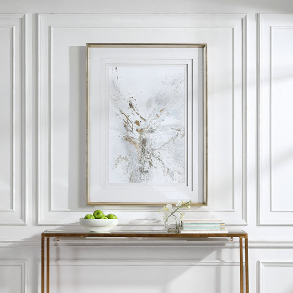 Pathos - Framed Abstract Print - Gold