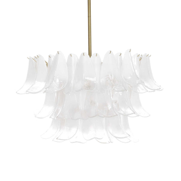 White Lotus - 10 Light Pendant - Brass