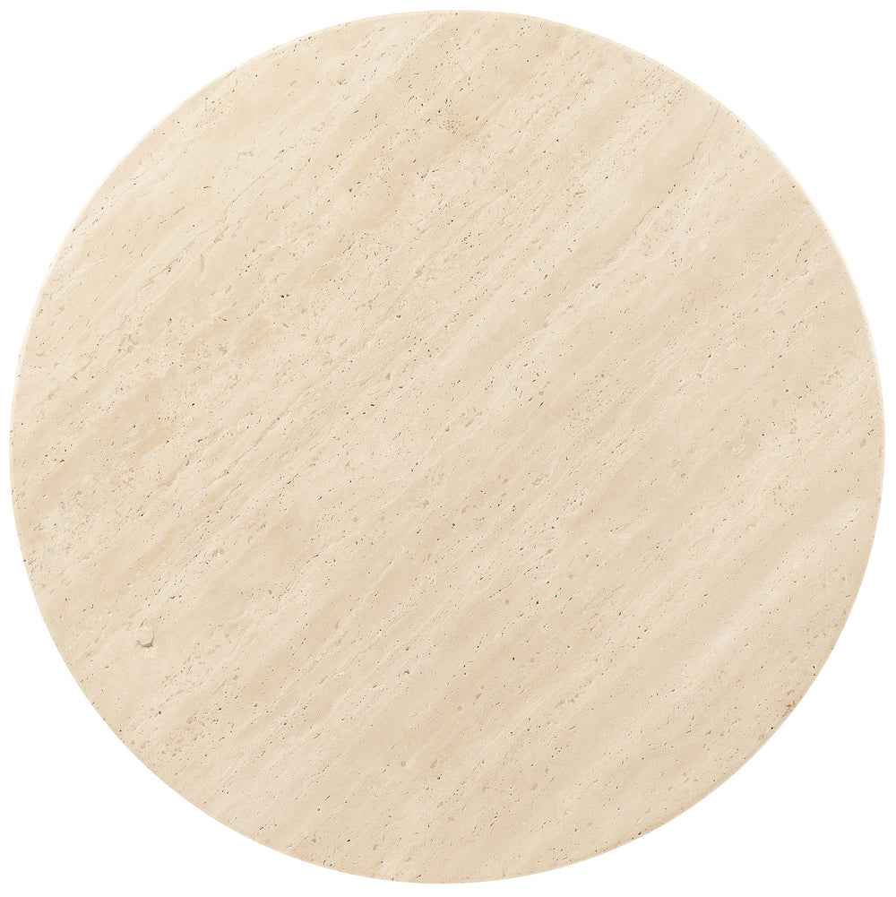 Driftwood - Round Side Table - Beige / Gray