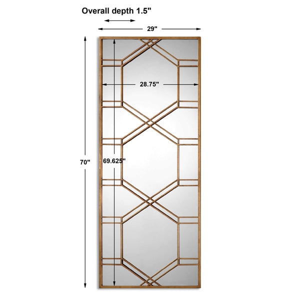 Kennis - Leaf Leaner Mirror - Gold