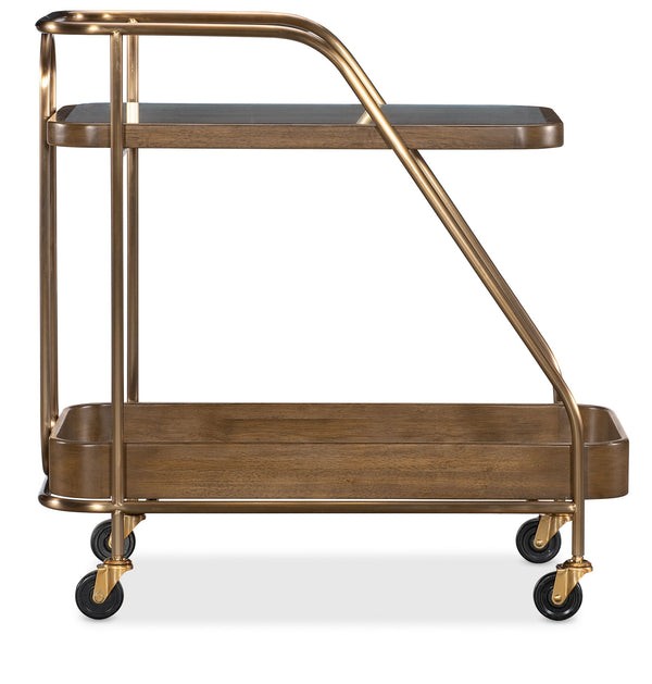 Commerce And Market - Walnut Wine and Bar Cart - Light Caramel