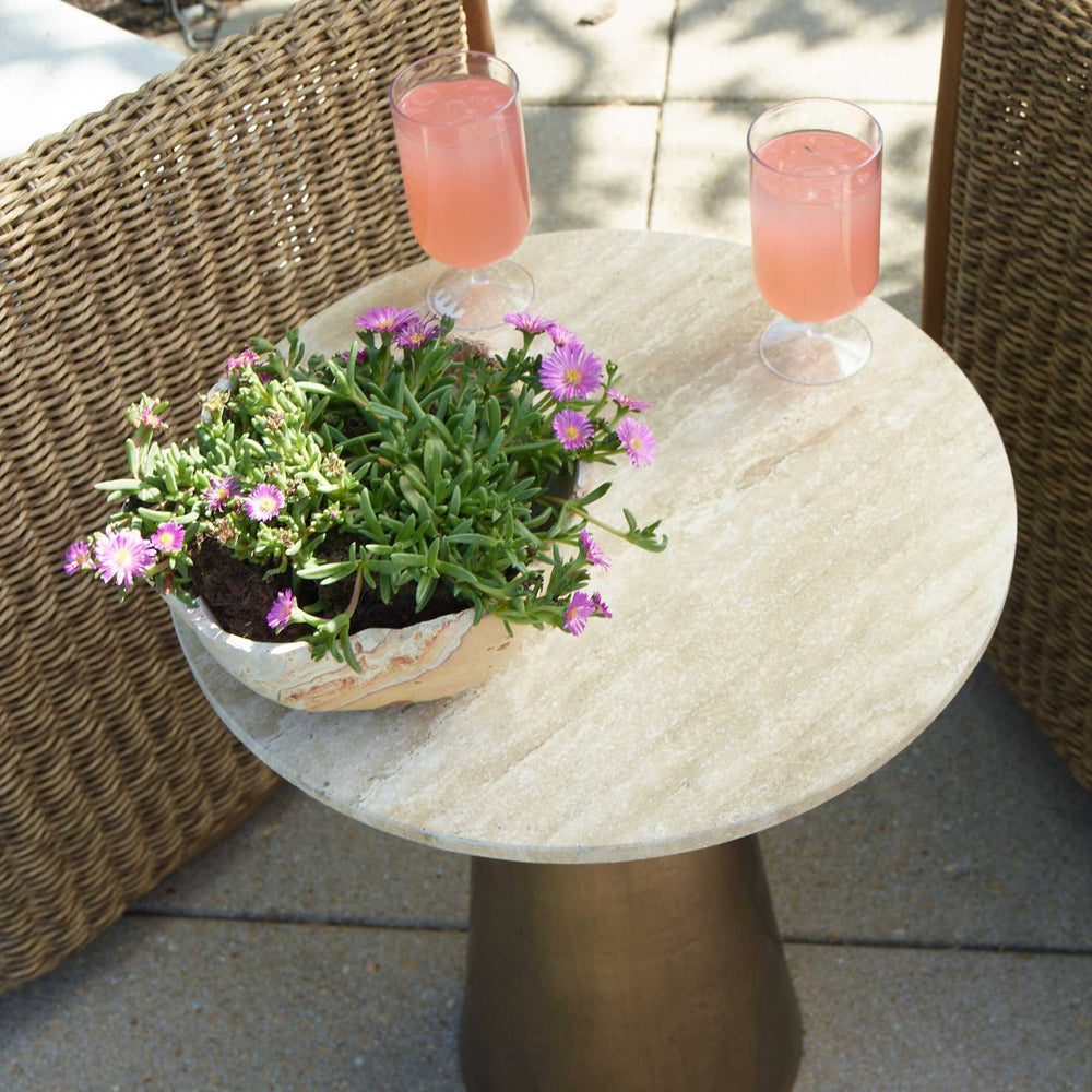 Midsummer - Accent Table - Antique Brass