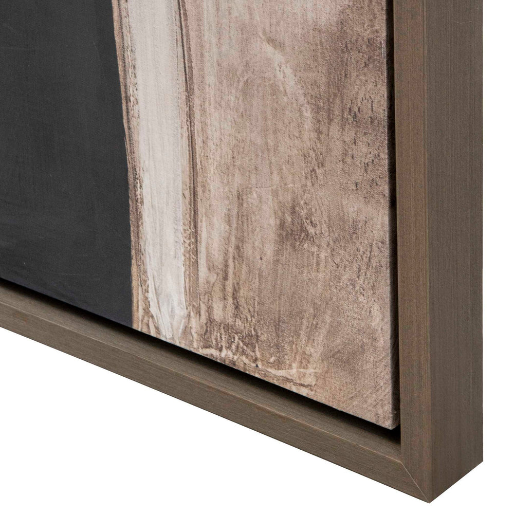 Been Around The Block - Framed Canvas - Black / Gray / White