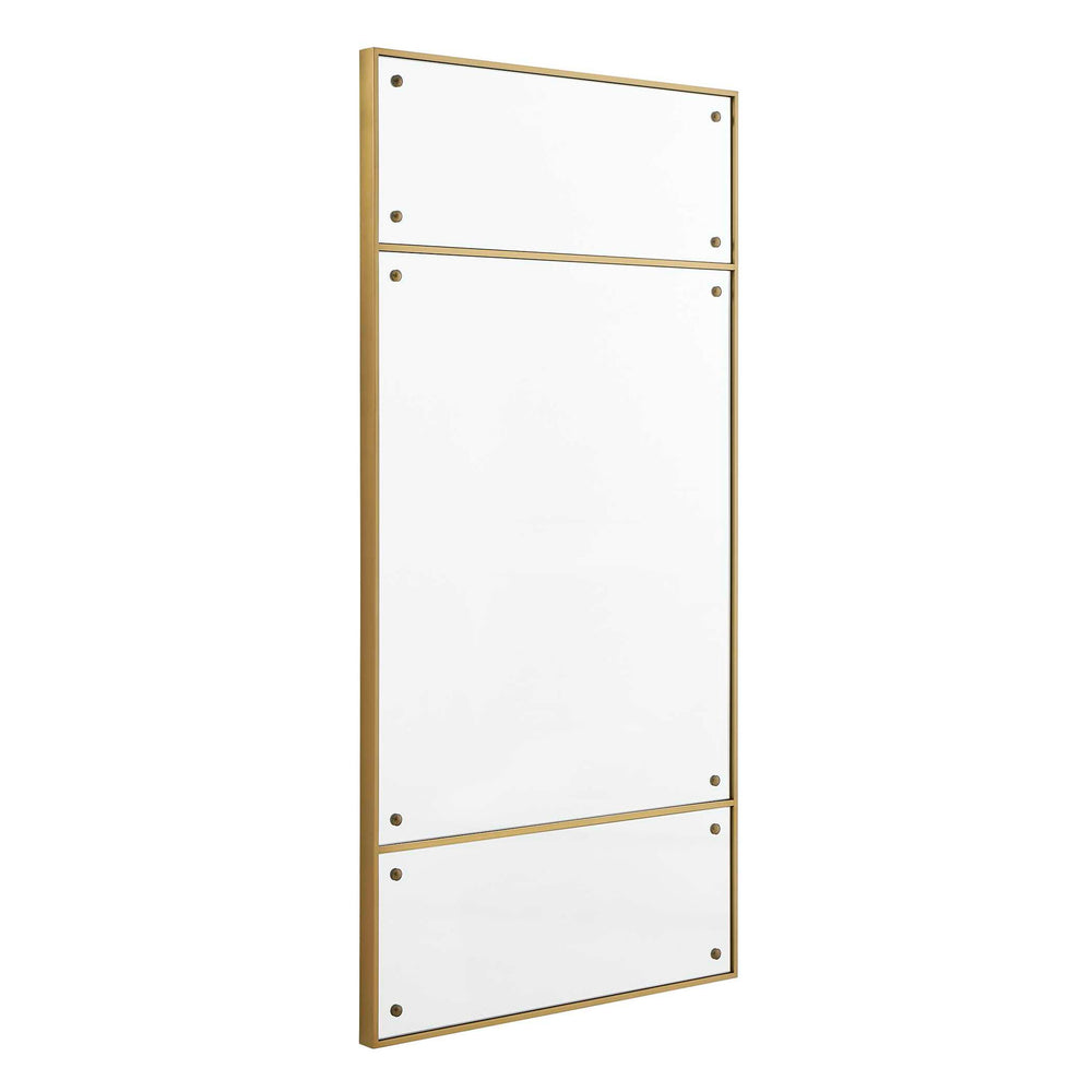 Wrenton - Rectangular Mirror - Brass
