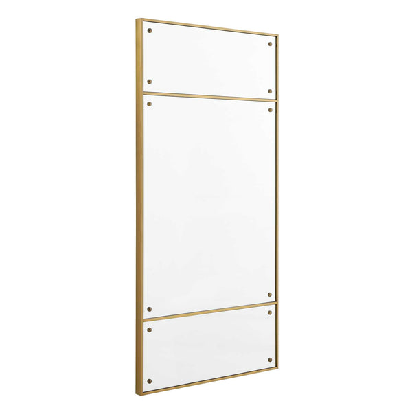 Wrenton - Rectangular Mirror - Brass