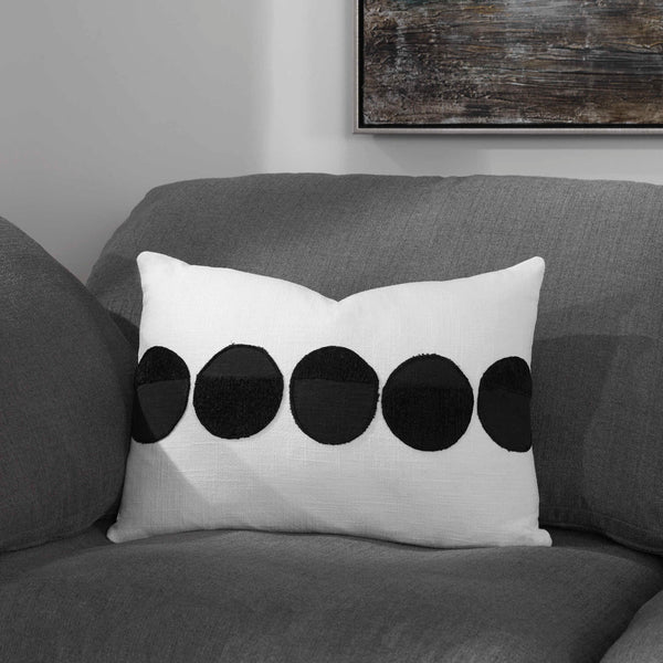 Spot On - Pillow - Black / White