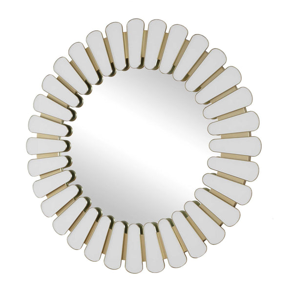 Miran - Glass Round Mirror - White