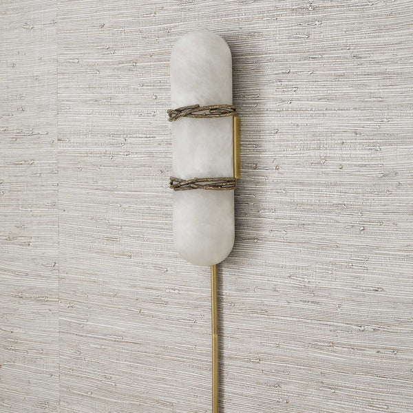Entangled Vine - 1 Light Sconce - Brass / White