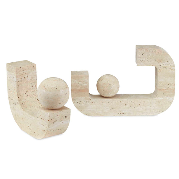 Equilibrium - Sculptures (Set of 2) - Beige
