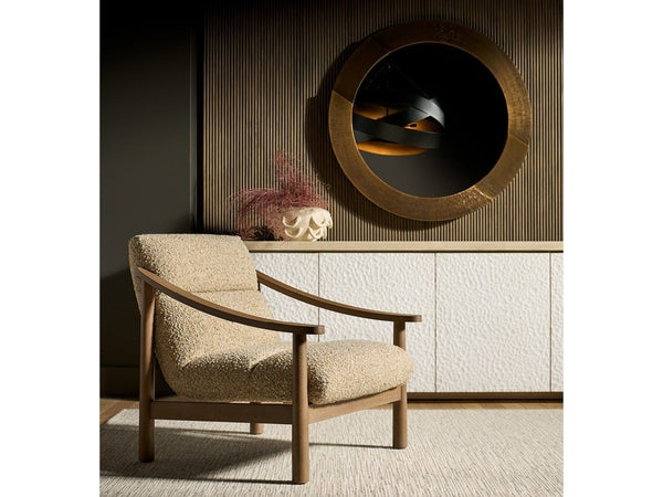 Colt - Occasional Chair - Beige / Dark Brown