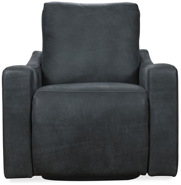 RC - Lewis Power Swivel Recliner - Black