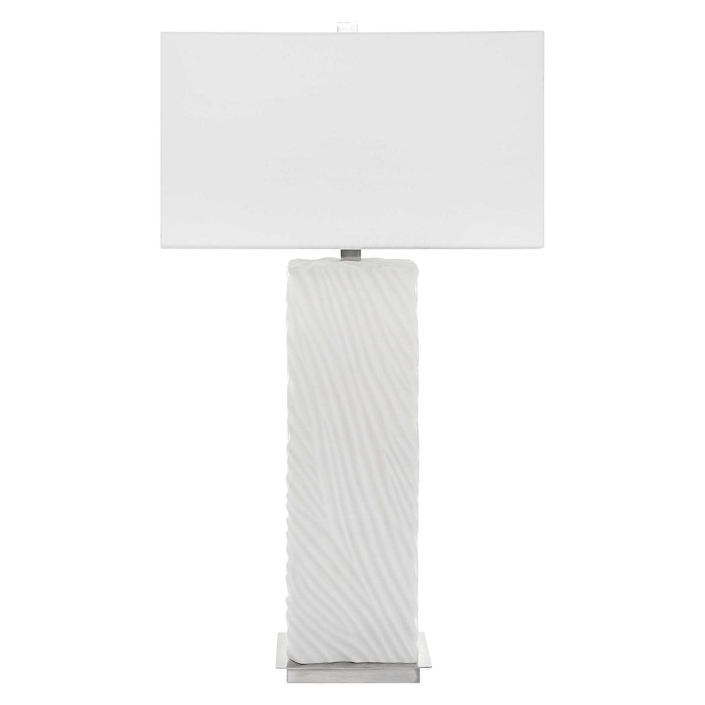 Pillar - Marble Table Lamp - White