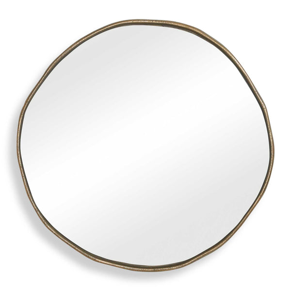 Lowen - Round Mirror - Brass