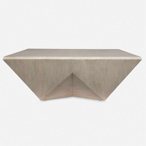 Collins - Modern Coffee Table - Light Gray